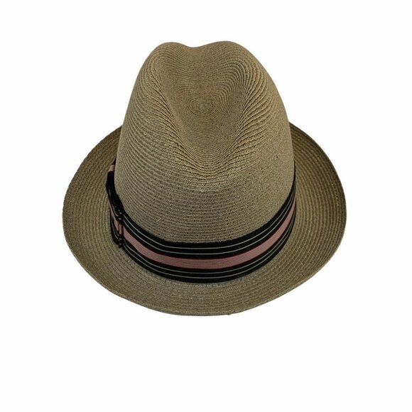 Biltmore Milan Men's Classic Straw Fedora Made in Canada - Picture 6 of 9